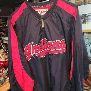 MAJESTIC MLB CLEVELAND INDIANS WARM UP JACKET